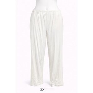 Drapers & Damons 2X White Acetate Spandex‎ Wide Leg Lounge Pants Made in Canada